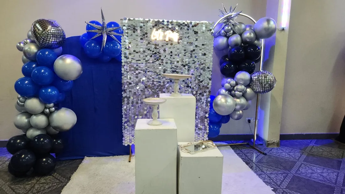 Rincón decorado para fotografías